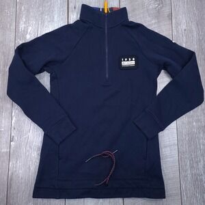 Columbia Pullover Women XS Navy Blue 1938 Heritage Quarter Zip Sweatshirt